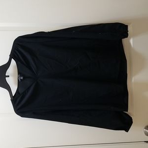 Banana Republic Black Long-Sleeve Blouse